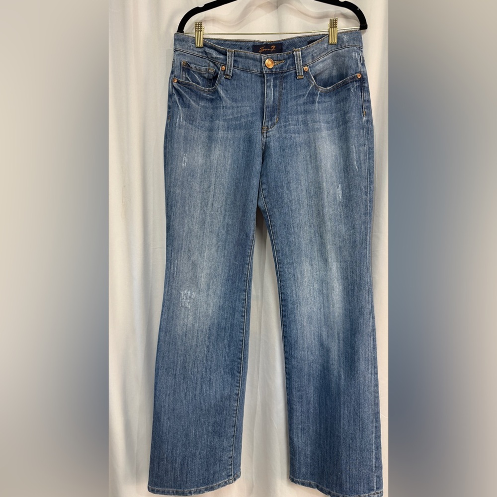 Seven7  flare Blue Women's Jeans Size 8